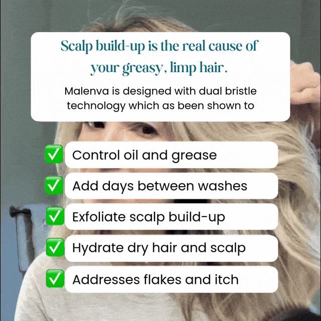 No Shampoo Hair Brush - White