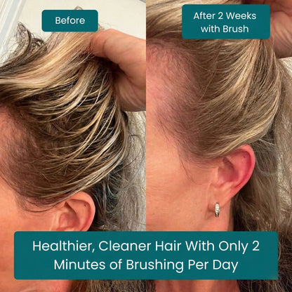 No Shampoo Hair Brush - White